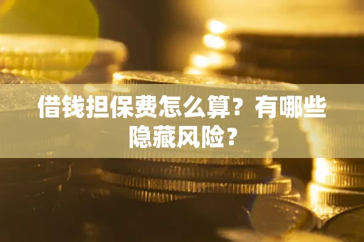 济南借钱担保费怎么算？有哪些隐藏风险？