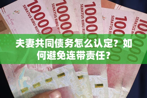 济南夫妻共同债务怎么认定？如何避免连带责任？