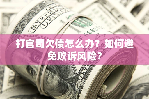 济南打官司欠债怎么办？如何避免败诉风险？
