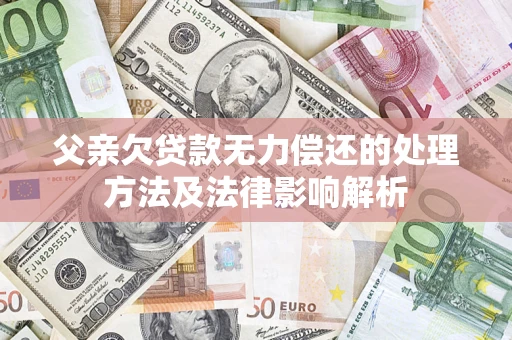 济南父亲欠贷款无力偿还的处理方法及法律影响解析