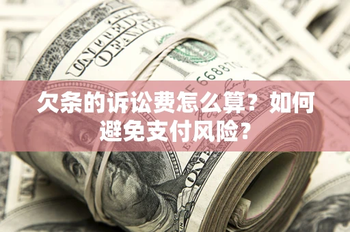 济南欠条的诉讼费怎么算？如何避免支付风险？